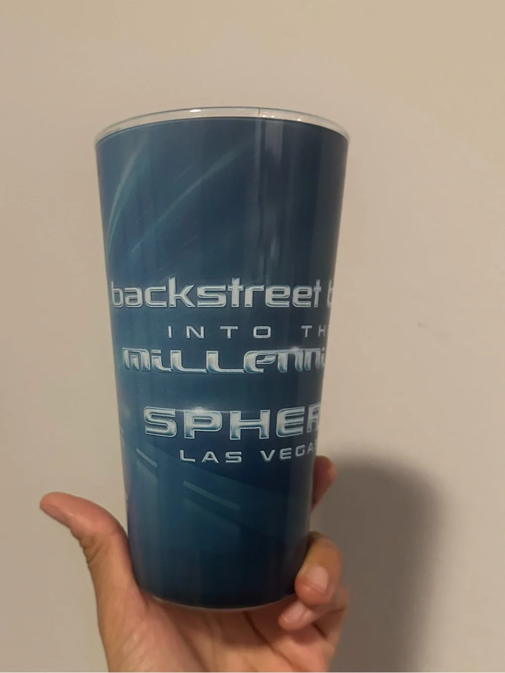 NWT Backstreet Boys Millenium Sphere Blue Cup